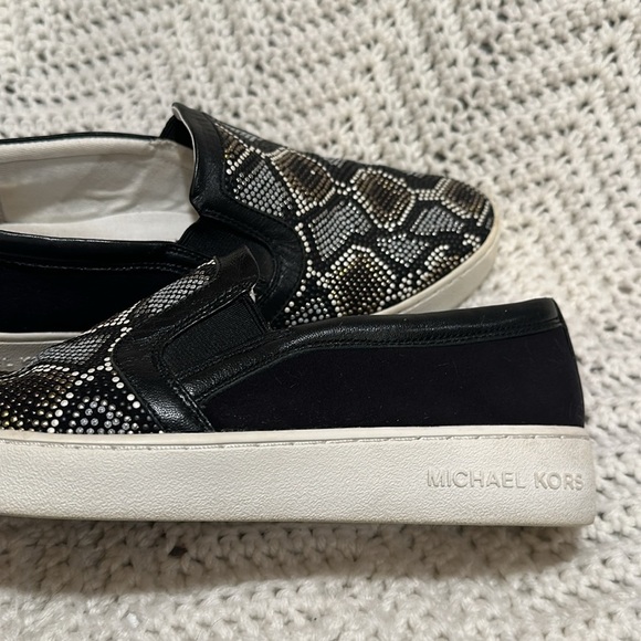 Michael Kors Leo Beaded Suede Slip-On Sneaker , 9 M - Picture 8 of 10